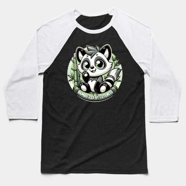 Bamboozled by Cuteness - Adorable Panda Design Baseball T-Shirt by WEARWORLD